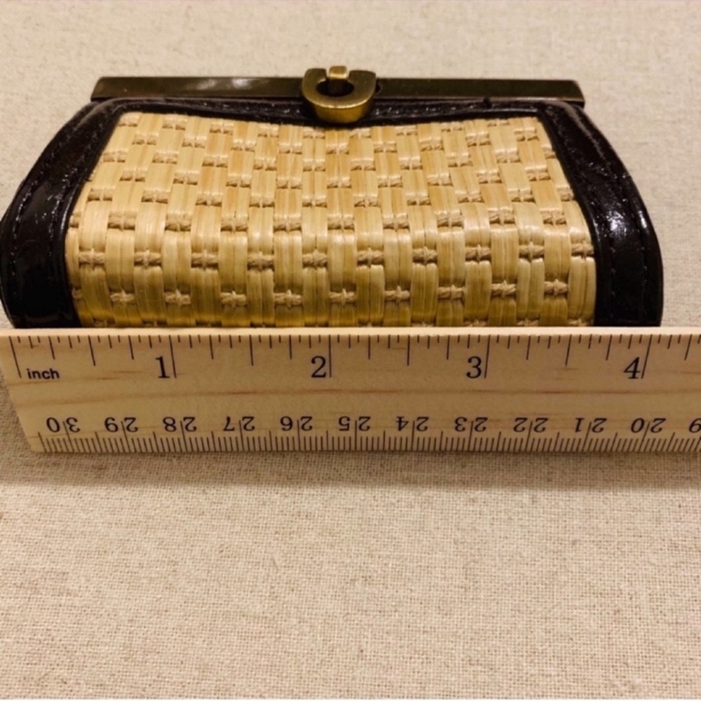 The Limited | Coin Pouch | Leather & Straw - Picture 6 of 12